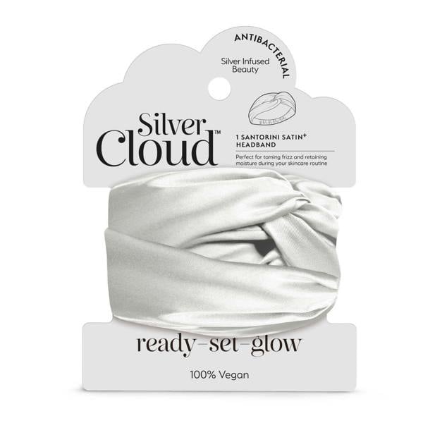 Silver Cloud Beauty Silver Cloud Satin+ Headband Santorini White