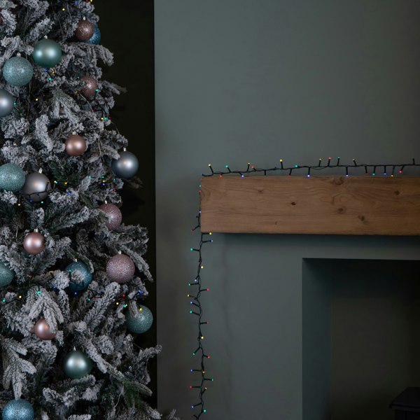 Samuel Alexander 9m 360 LED Battery Operated Christmas BerryBrights String Lights in Multi-Coloured