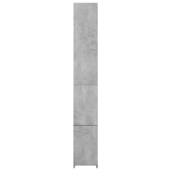 Berkfield Bathroom Cabinet Concrete Grey 25x26.5x170 cm Engineered Wood