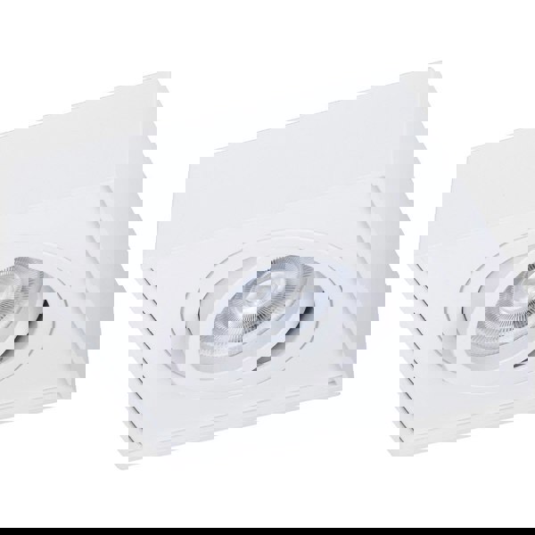 Milagro Spot Light Nusa  Square White Moveable Light Source Great Spotlight Upgrade Easy Clip Fitting High Quality Finish 1xGU10