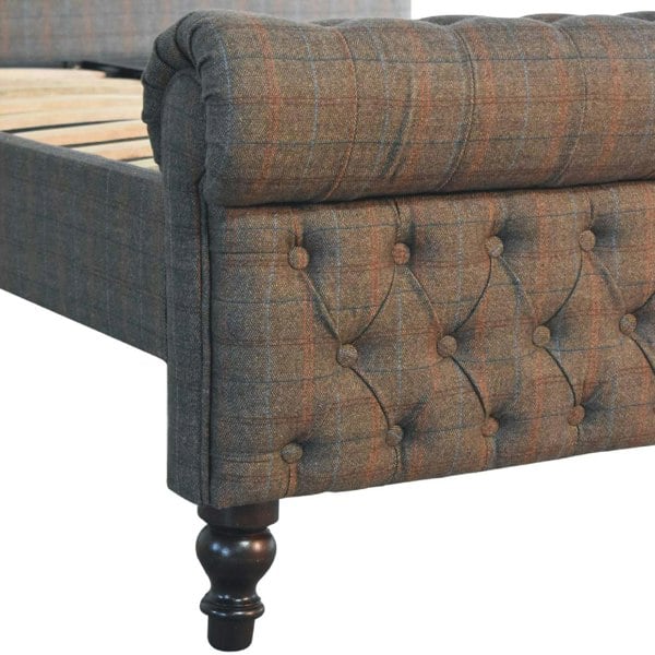 Artisan Furniture Solid Wood Multi Tweed Bed