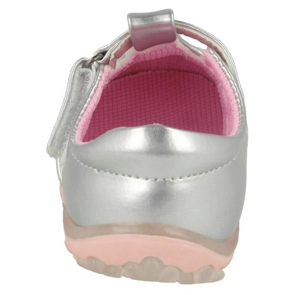 Cutie Girls Cutie T-Bar Flats With Floral Embroidery Detail