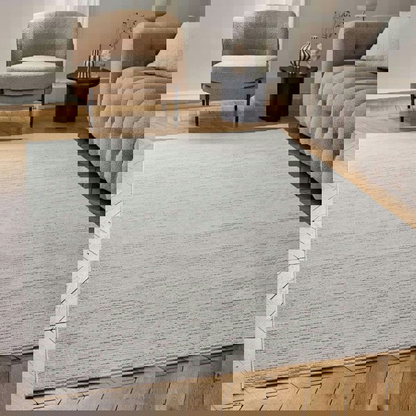 beige-cream colours, striped design, stain-resistant, Cosy comfort rug.