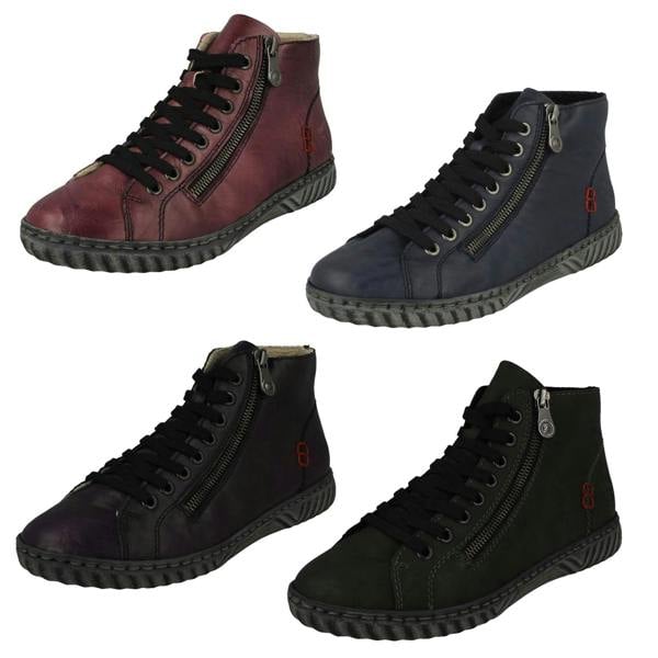 Rieker Ladies Rieker Fleeced Lined Ankle Boots N0921