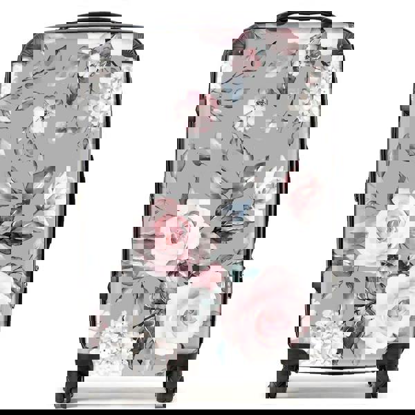 Warren Reed Dusty Pink Roses Suitcase