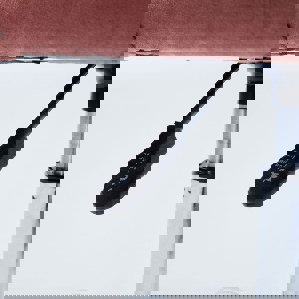 Furniture One Office Chair, Padded Armless Mid Back Swivel Desk Chair with Chrome Base, 150kg Load