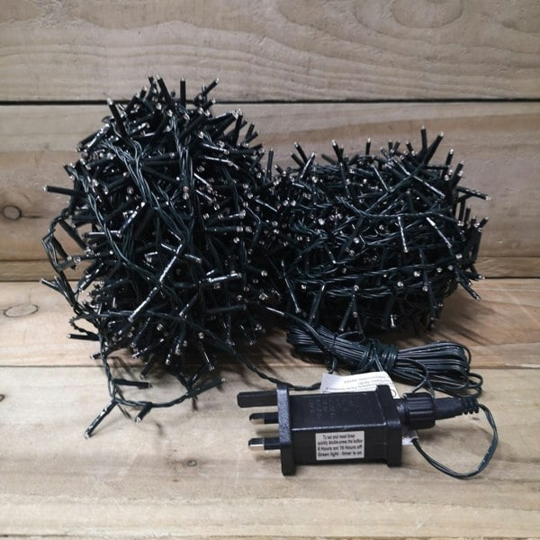 Samuel Alexander 2000 LED 50m Indoor Outdoor Christmas Multi Function Mains Operated String Lights with Timer in Red & Vintage Gold