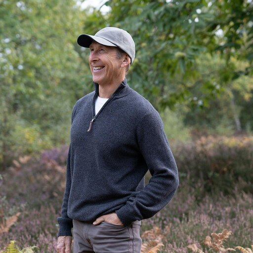 Heather Hats & Accessories Sun Resistant Irish Linen Baseball Trucker Cap, Cotton Lining, Outdoor Wear, Stone