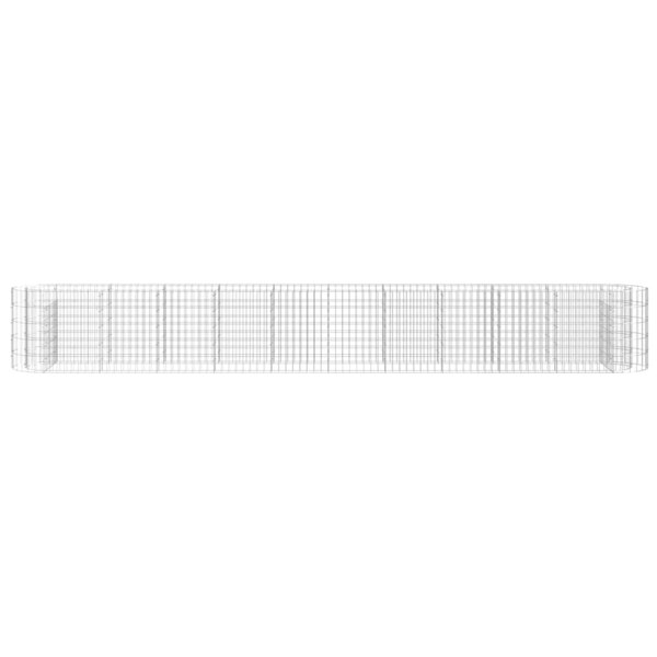 Berkfield Gabion Raised Bed Galvanised Iron 400x50x50 cm