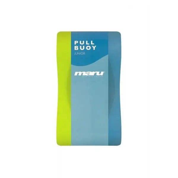 Maru Junior pull buoy in blue lime with rounded design