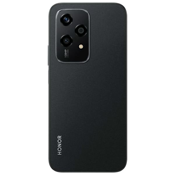 Black smartphone with Honor logo on a white background