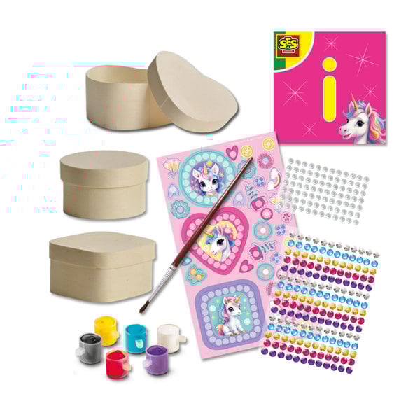 SES Creative Unicorn - Diamond painting wooden jewellery boxes
