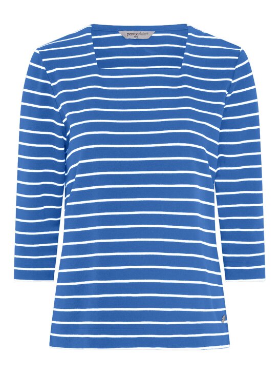 PennyPlain Pennyplain  Yds Square 3qs - Lt Ultramarine/white