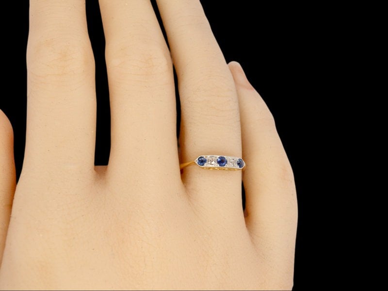 Vintage Tom A Vintage Sapphire and Diamond Ring