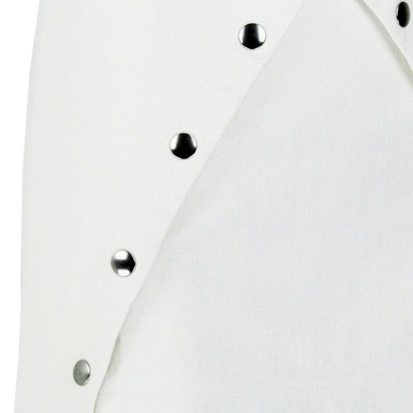 J W Anderson A-Line knee-length skirt in an optic white denim fabric
