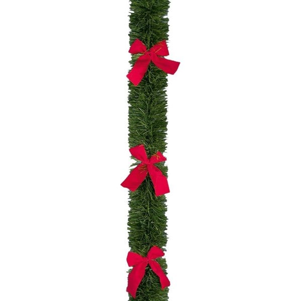 Premier Bow Tinsel - Green/Red