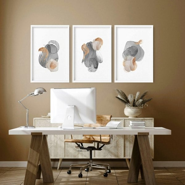 Office prints | set of 3 framed wall art