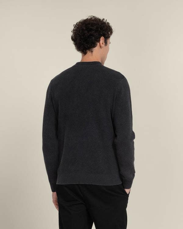 Larsson & Co Gaerum - Vintage Wash Long Sleeve Polo Shirt