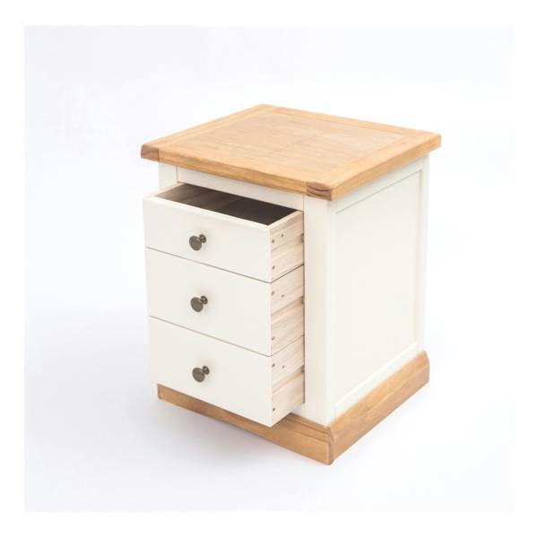 Cabinet Bits Trevi 3 Drawer Bedside Table