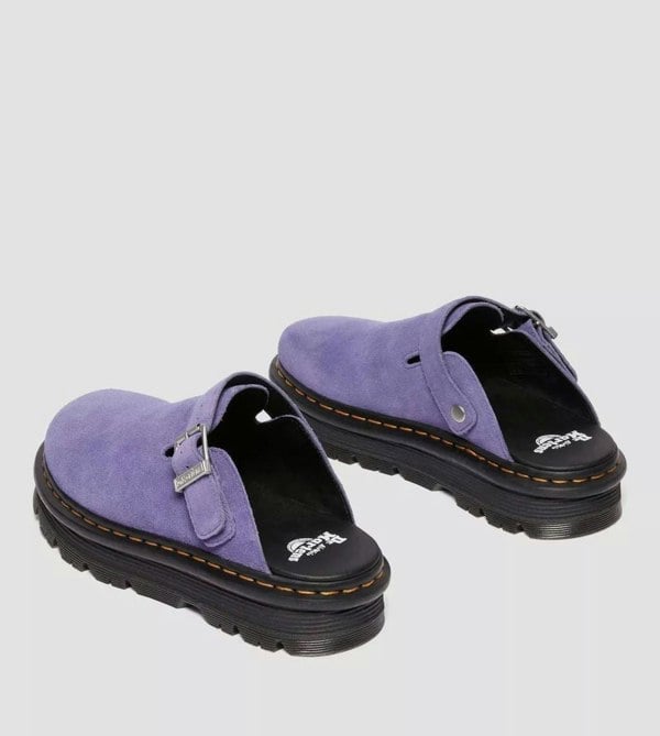 Dr. Martens Zebzag EH Suede Twilight Purple Mule