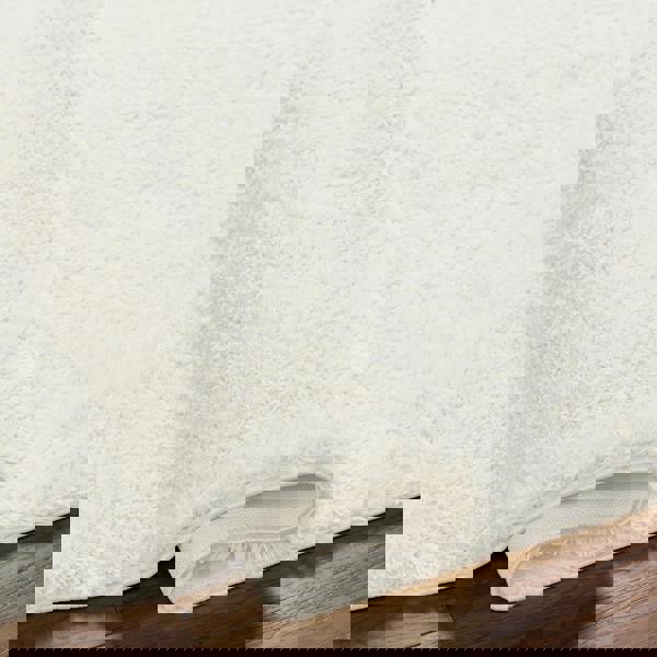 Livabliss Cloudy Shag-Solid Color Beige Plush Soft Pile Rug