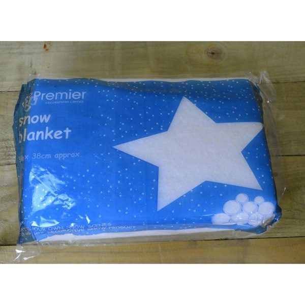 Samuel Alexander 3m x 38cm Christmas Fake Snow Scene Drape Material