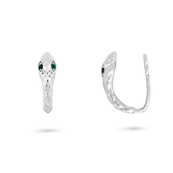 Gold Trip Snake Clip On Earrings