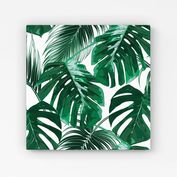 Warren Reed Tropical Jungle Leaf Pattern Canvas