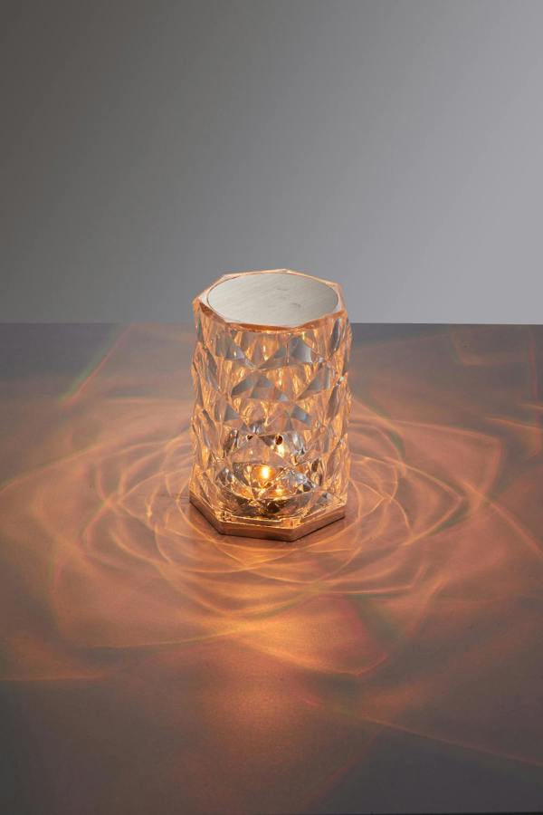 Acrylic RGB Dimmable Table Lamp Bedside Lighting Decor with Remote Control
