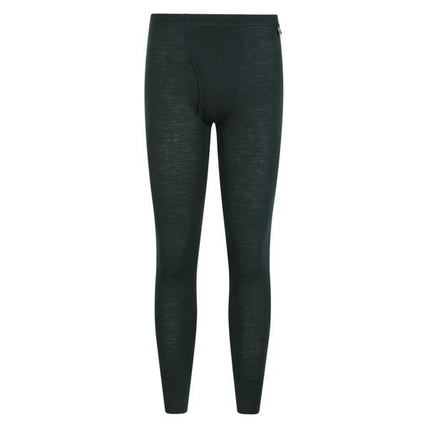 Mountain Warehouse Mens Merino II Thermal Bottoms - Dark Green - 