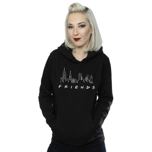 Friends Womens/Ladies Skyline Logo Hoodie - Black