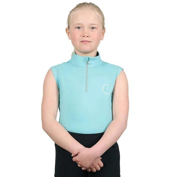 Coldstream Girls Next Generation Cranshaws Sleeveless Base Layer Top - Baltic Blue - 
