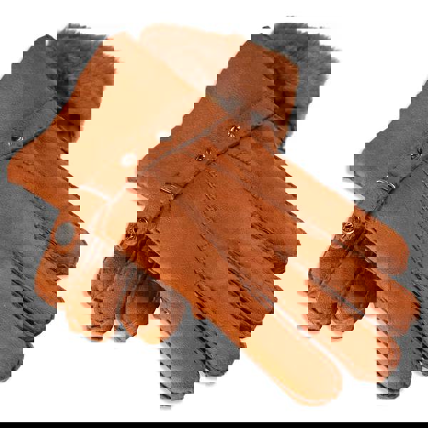 Nordvek Mens Sheepksin Gloves With Buckle Strap