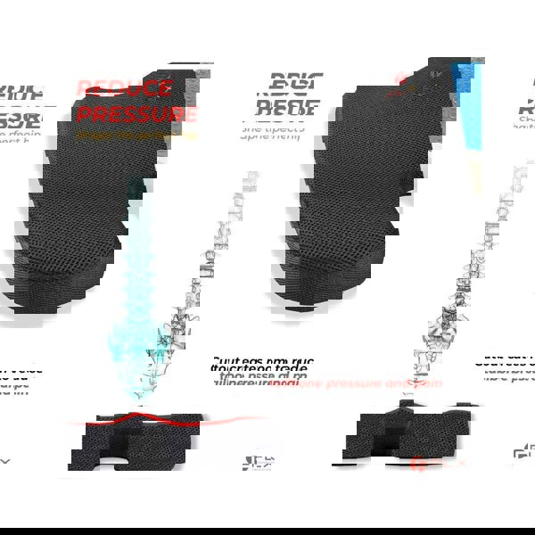 F FLX Energising Excellence Orthopaedic Memory Foam Gel Support Cushion