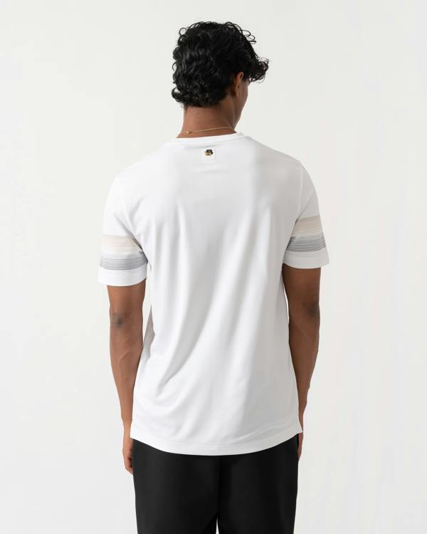 Back of BOSS Green TS TOC Court 2 Mens Slim Fit T-Shirt - White 100