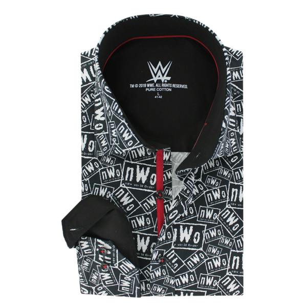 WWE: NWO LOGO PRINT SHIRT - Premium Men's Patterned Shirt by Claudio Lugli | Bold Design, Tailored Fit, Best Printed Shirts