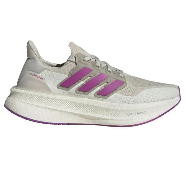 Adidas Womens/Ladies Ultraboost 5 Running Shoes - Aluminium Grey/Purple/Ivory - 