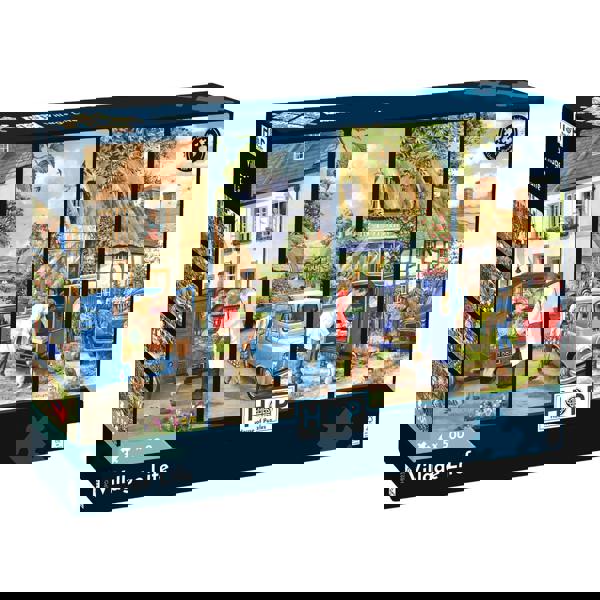 The House of Puzzles 4 x 500 - Village Life 500 Piece Jigsaw Puzzles