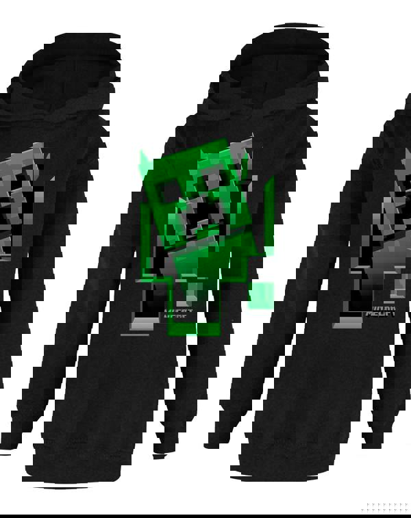 Minecraft Boys Black Creeper Hoodie [dis]