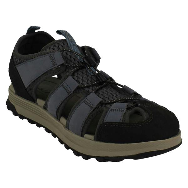 Clarks Mens Clarks Closed-Toe Mimic Grip Sole Sandals ATL Trek Wave