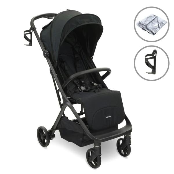 My Babiie MBX7 Plus Auto-Fold Compact Stroller - Black