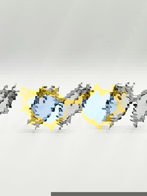 SVNX Y2K Irregular Novelty Sunglasses in Brown