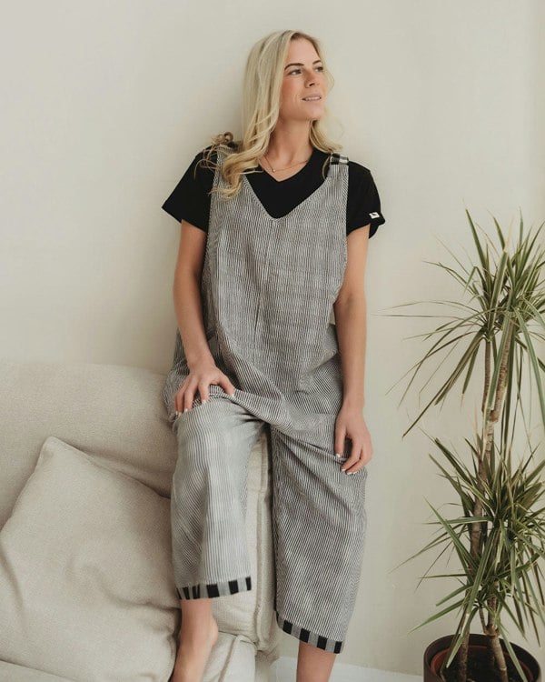 Grace Multicolour Check Print Reversible Wide Leg Jumpsuit - image 2