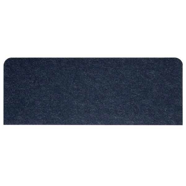 Berkfield Stair Mats Self-adhesive 15 pcs 65x24.5x3.5 cm Blue