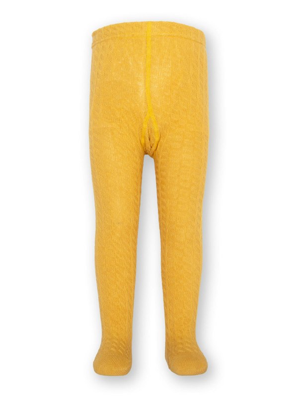 Kite Girls Organic Cable Tights Ochre