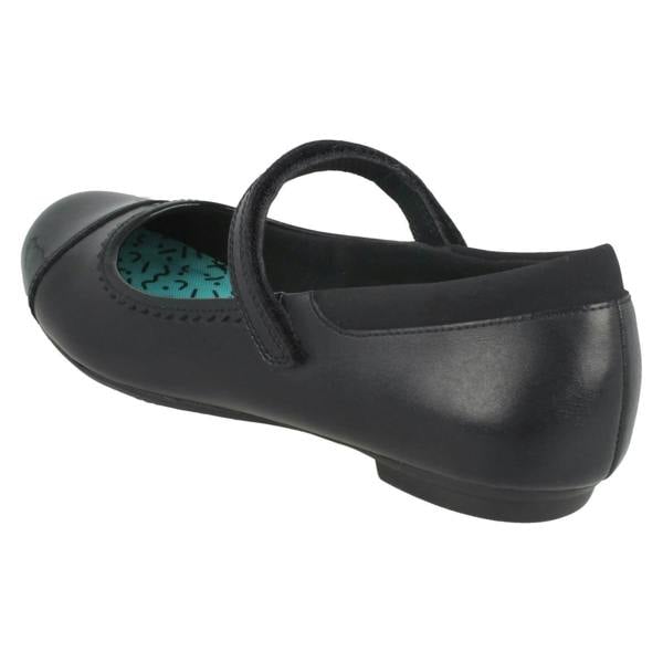 Clarks Girls Bootleg By Clarks Patent Toe Cap School Shoes Tizz Ace