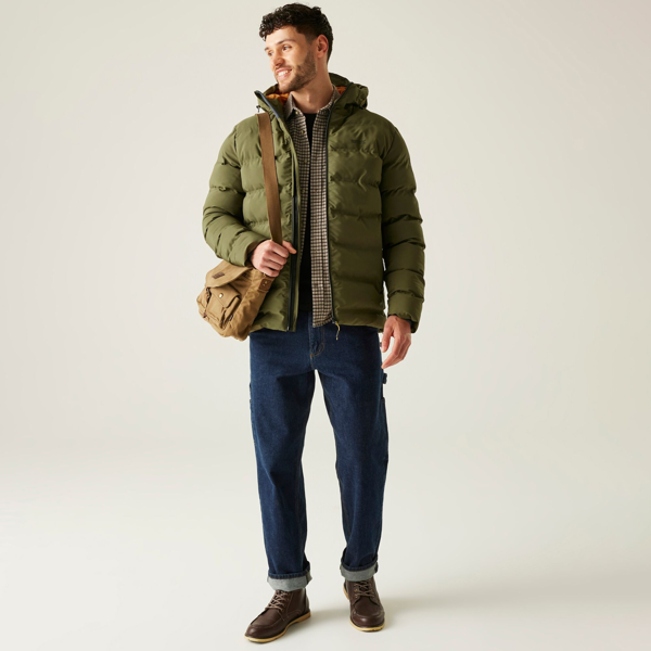Regatta Mens Altoro Thermal Waterproof Jacket - Olive Night