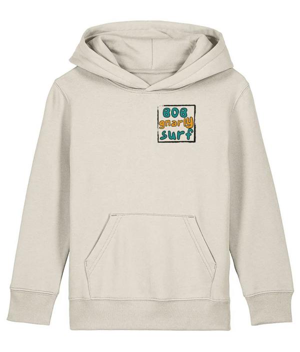 Bob Gnarly Surf Grom Kids Hoodie - Natural Raw