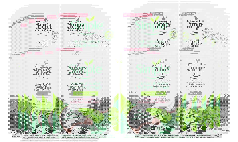 Simple Hydrating Coconut Water + Rich Moisture Sheet Mask Bundle