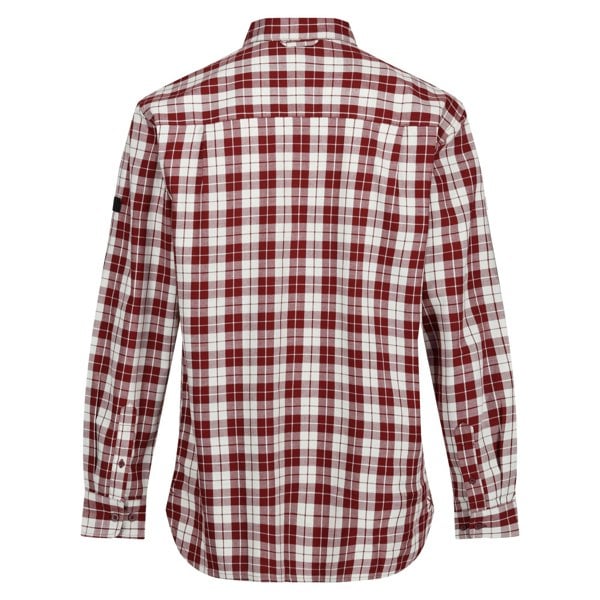 Regatta Mens Lance Checked Shirt - Syrah Red